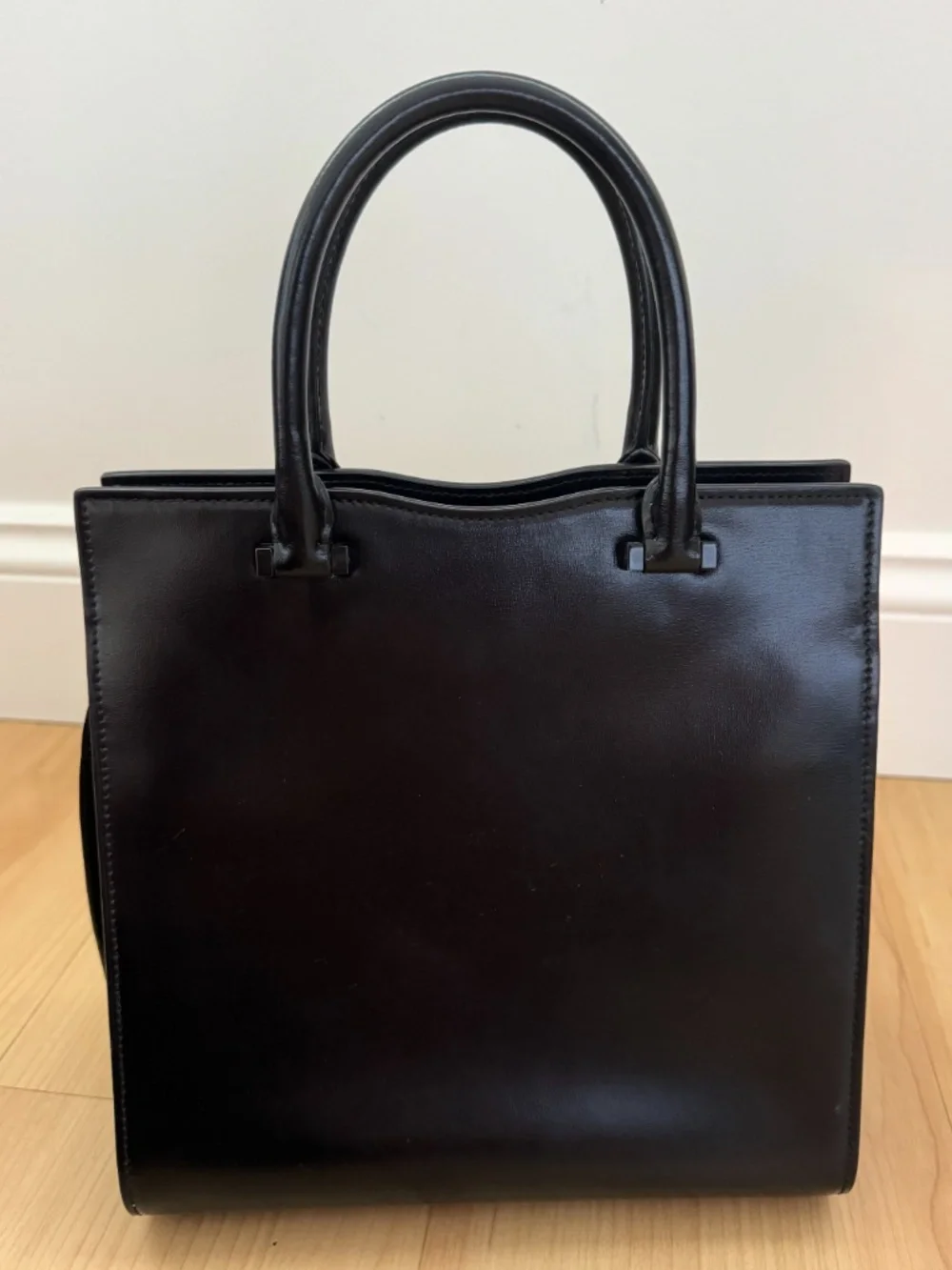 Saint Laurent Uptown Medium Tote Black Leather 4-in-1 Bag + YSL Clutch